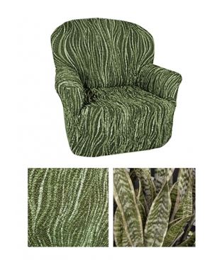Чехол из  коллекционной ткани Bielastico на кресло | Arricciato Jungle